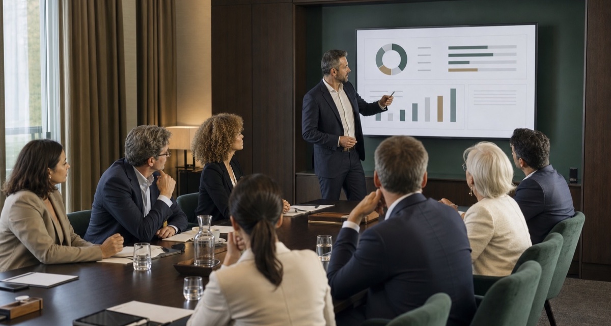 Présentation des conclusions à un comité de direction